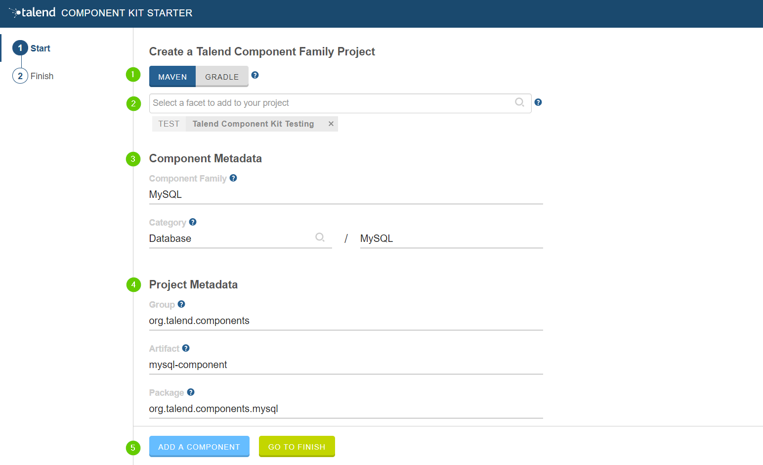 Project configuration