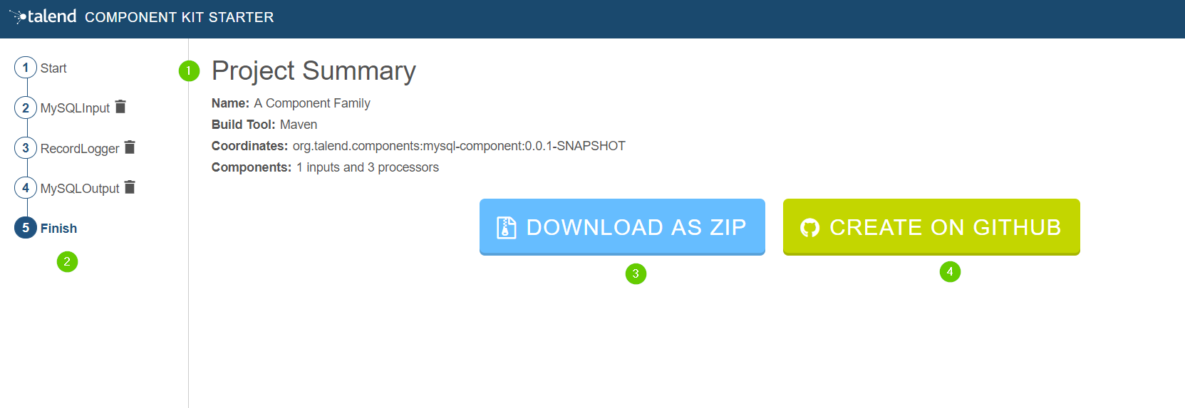 Output configuration