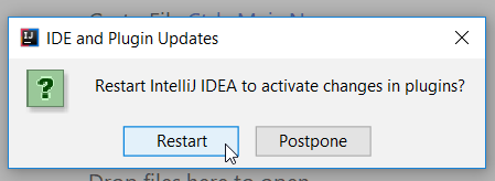 IDEA restart