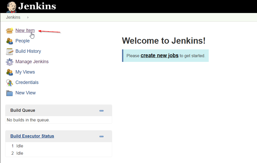 Create a new job