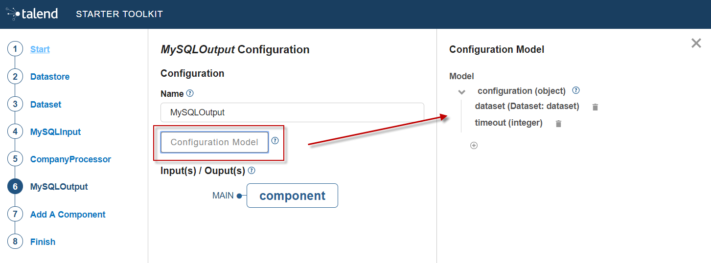 Output configuration